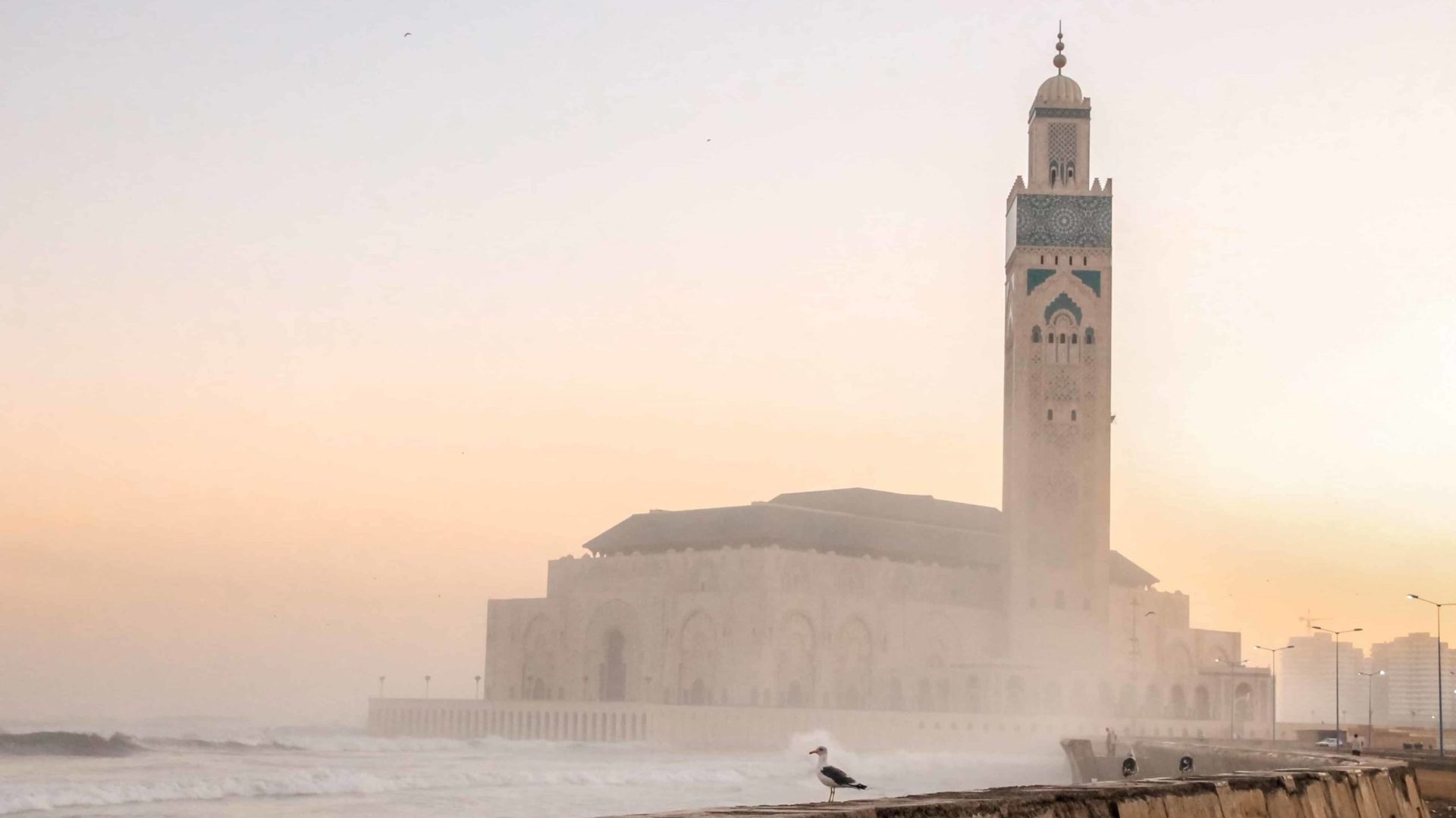 sunrise-at-hassan-ii-mosque-casablanca-morocco - Lieux de tournage à Casablanca